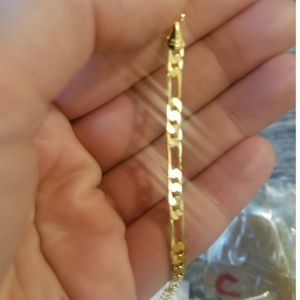 New 14k Figaro style bracelet/ankle bracelet